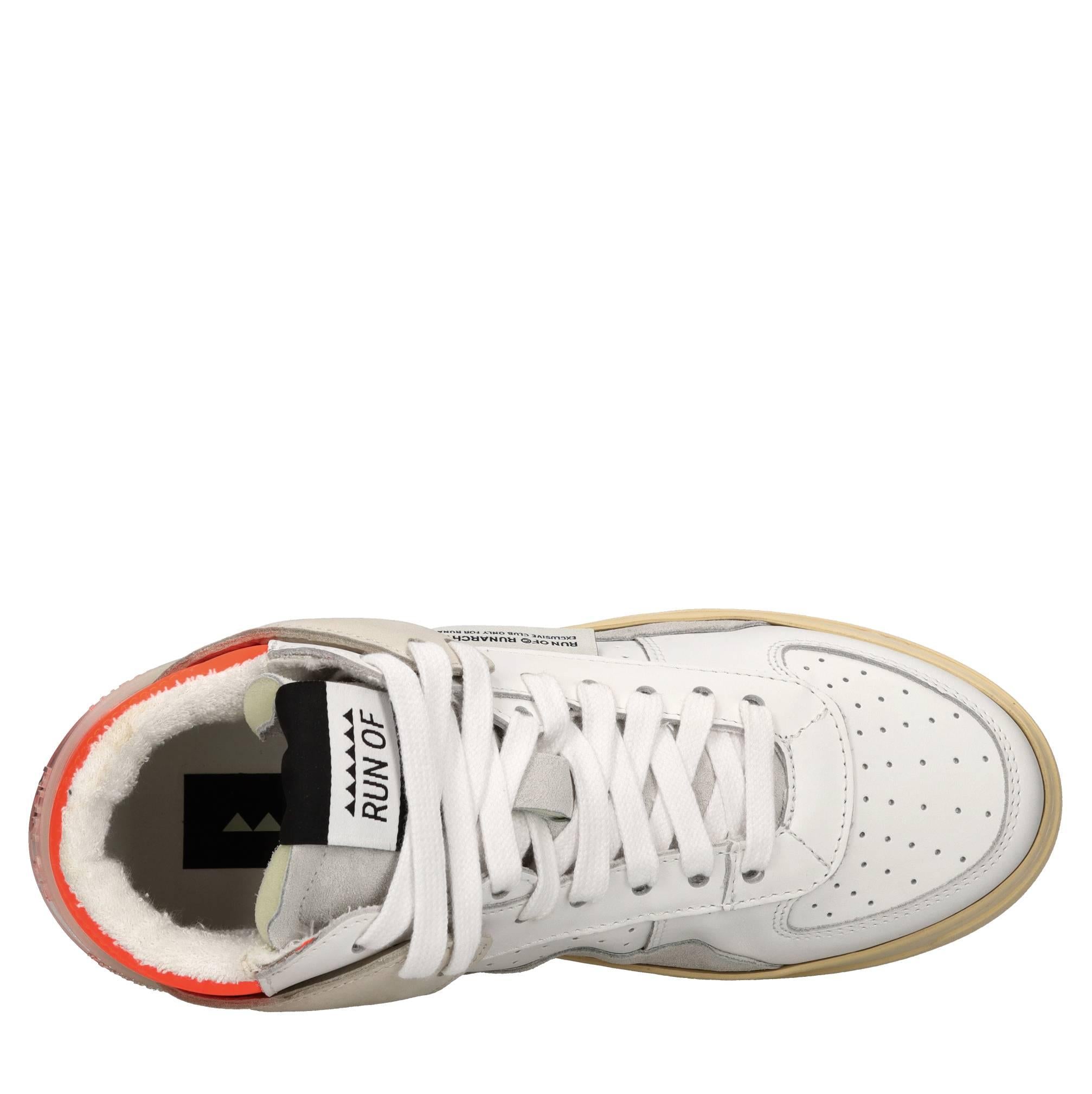 Sneakers modello HIGH COMBO in pelle e camoscio 