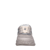 Sneakers in camoscio pelle e tessuto 