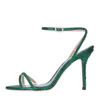 Sandali in raso e strass 