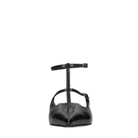 Décolleté slingback in pelle 