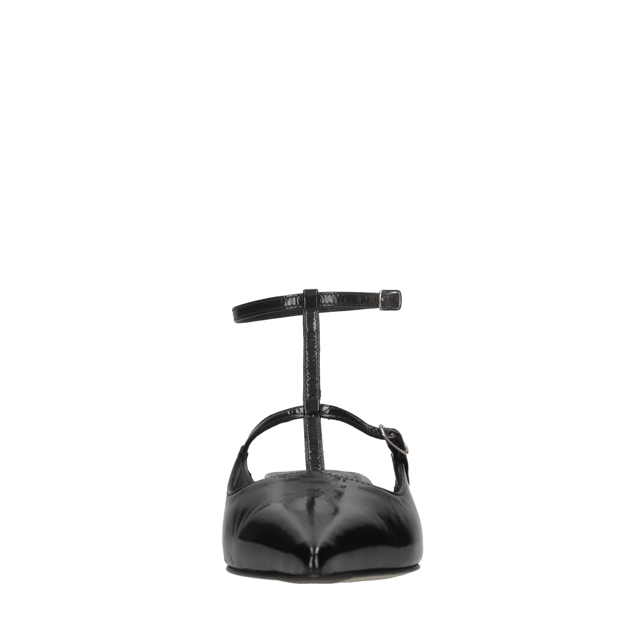 Décolleté slingback in pelle 