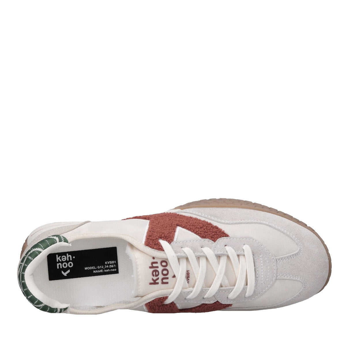 Sneakers in camoscio, tessuto e gomma 