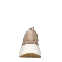 Sneakers in tessuto e pelle 