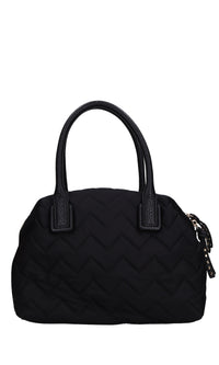 Borsa Dark Wave in ecopelle e tessuto 