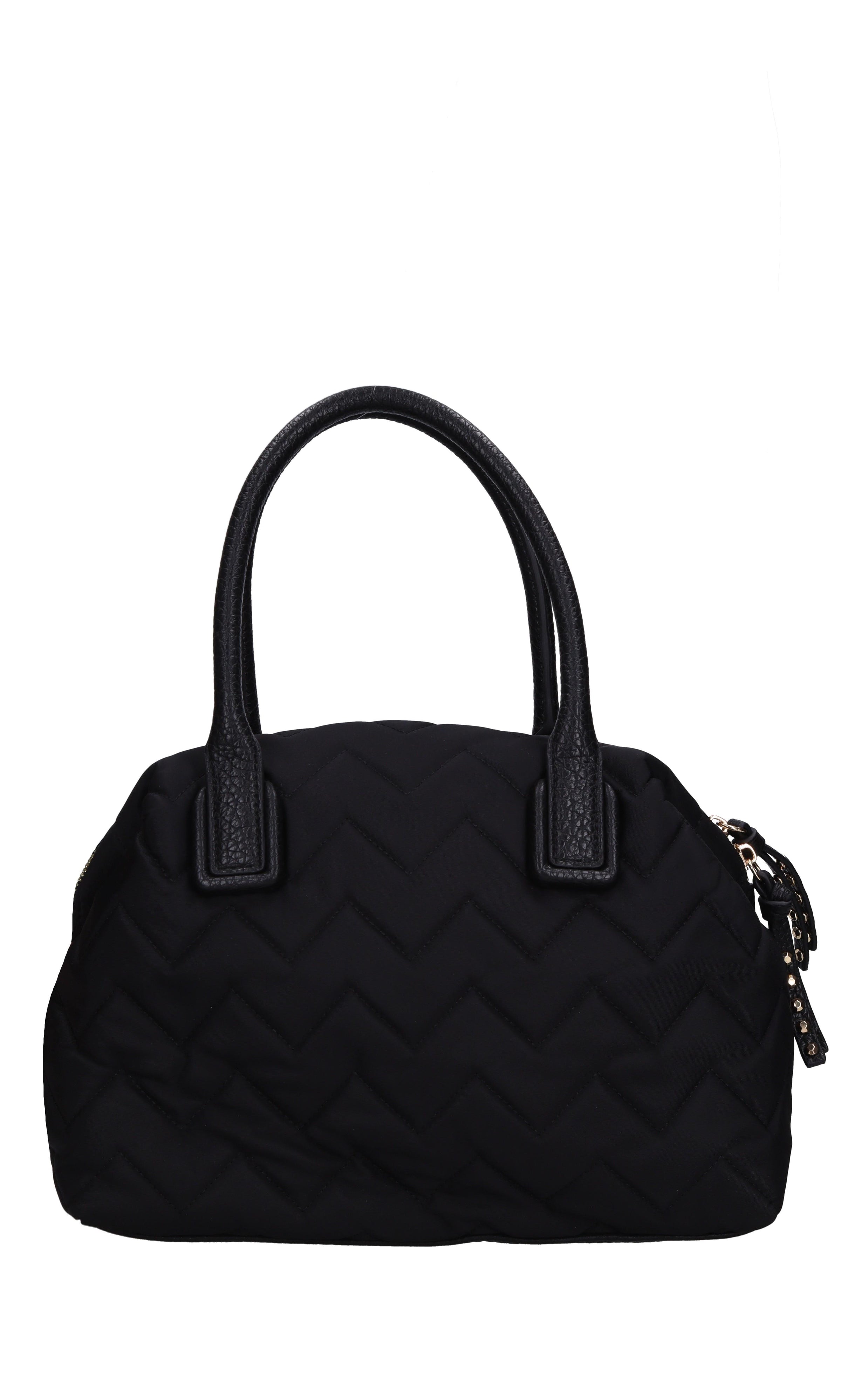 Borsa Dark Wave in ecopelle e tessuto 