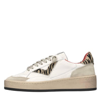 Sneakers in pelle,camoscio e cavallino 