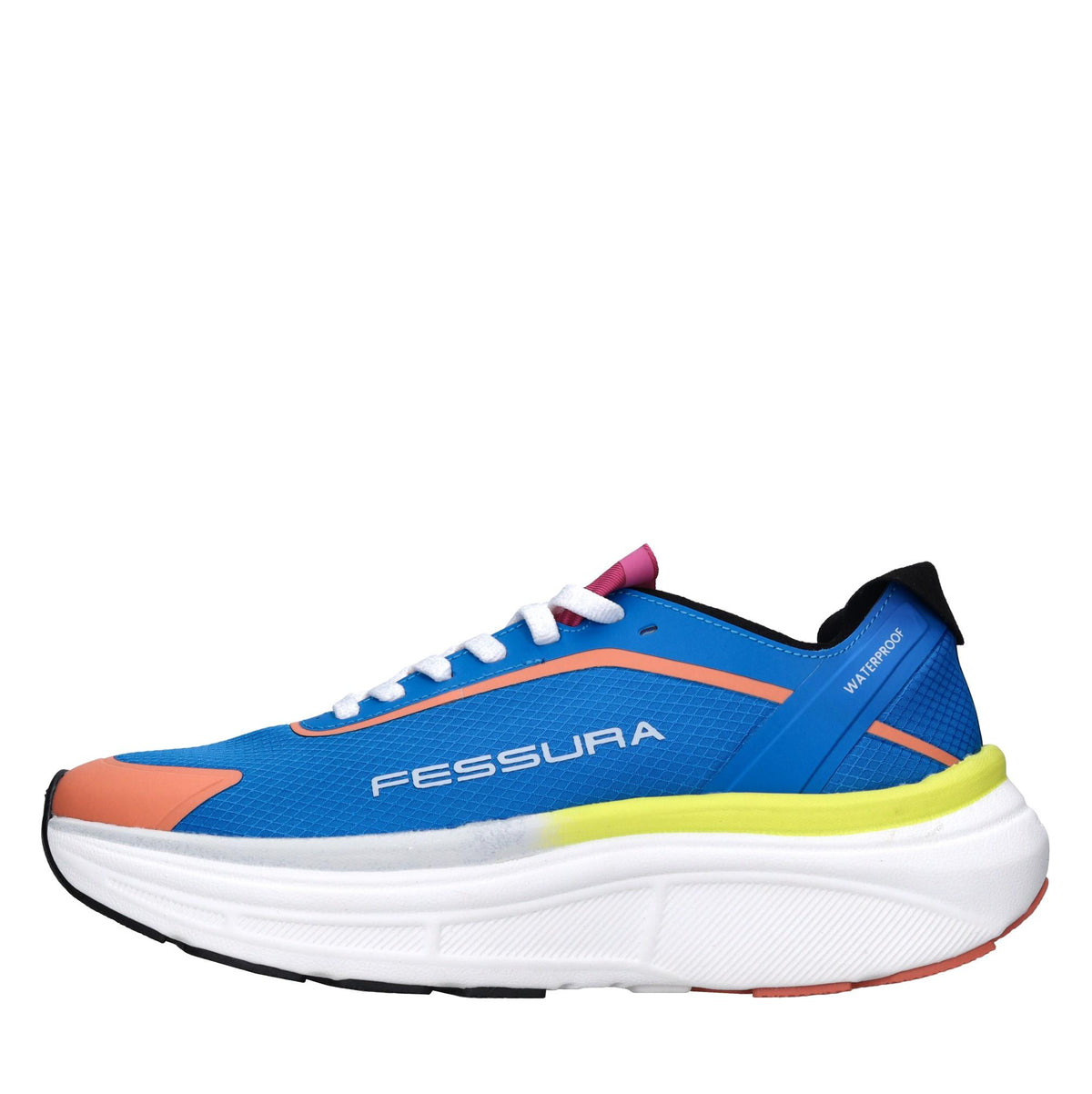 Sneakers in ecopelle e tessuto 