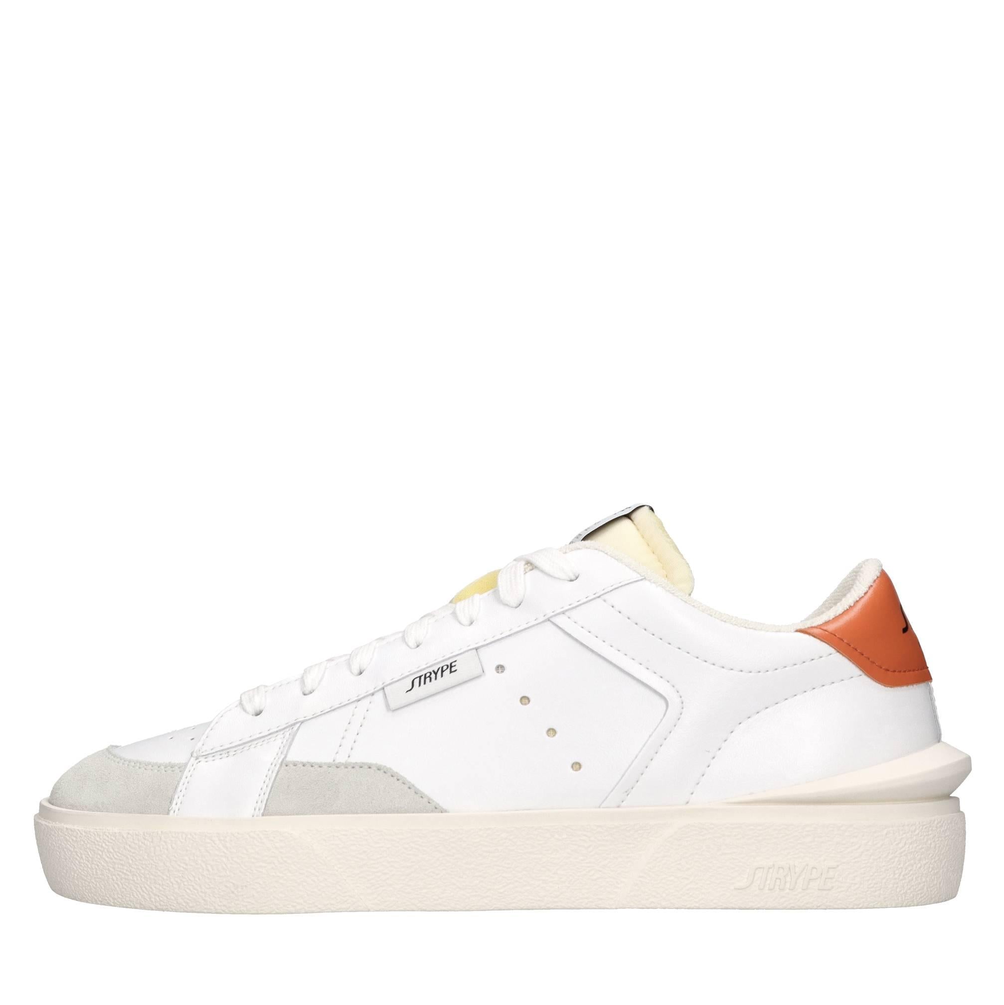 Sneakers in pelle e tessuto 