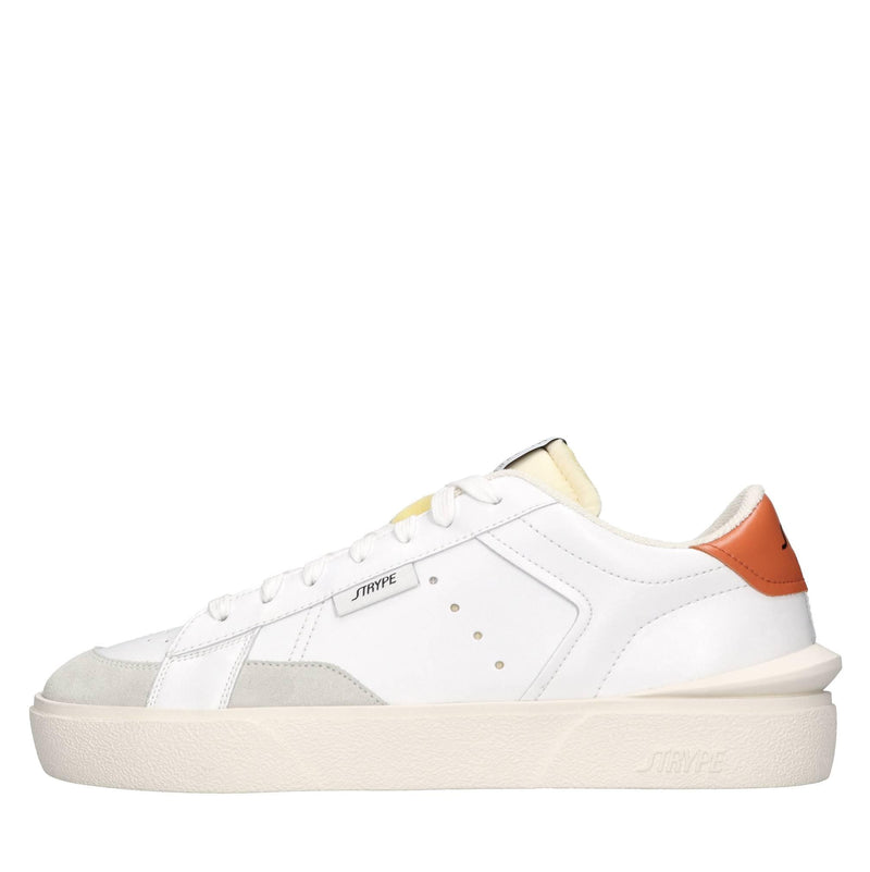 Sneakers in pelle e tessuto 