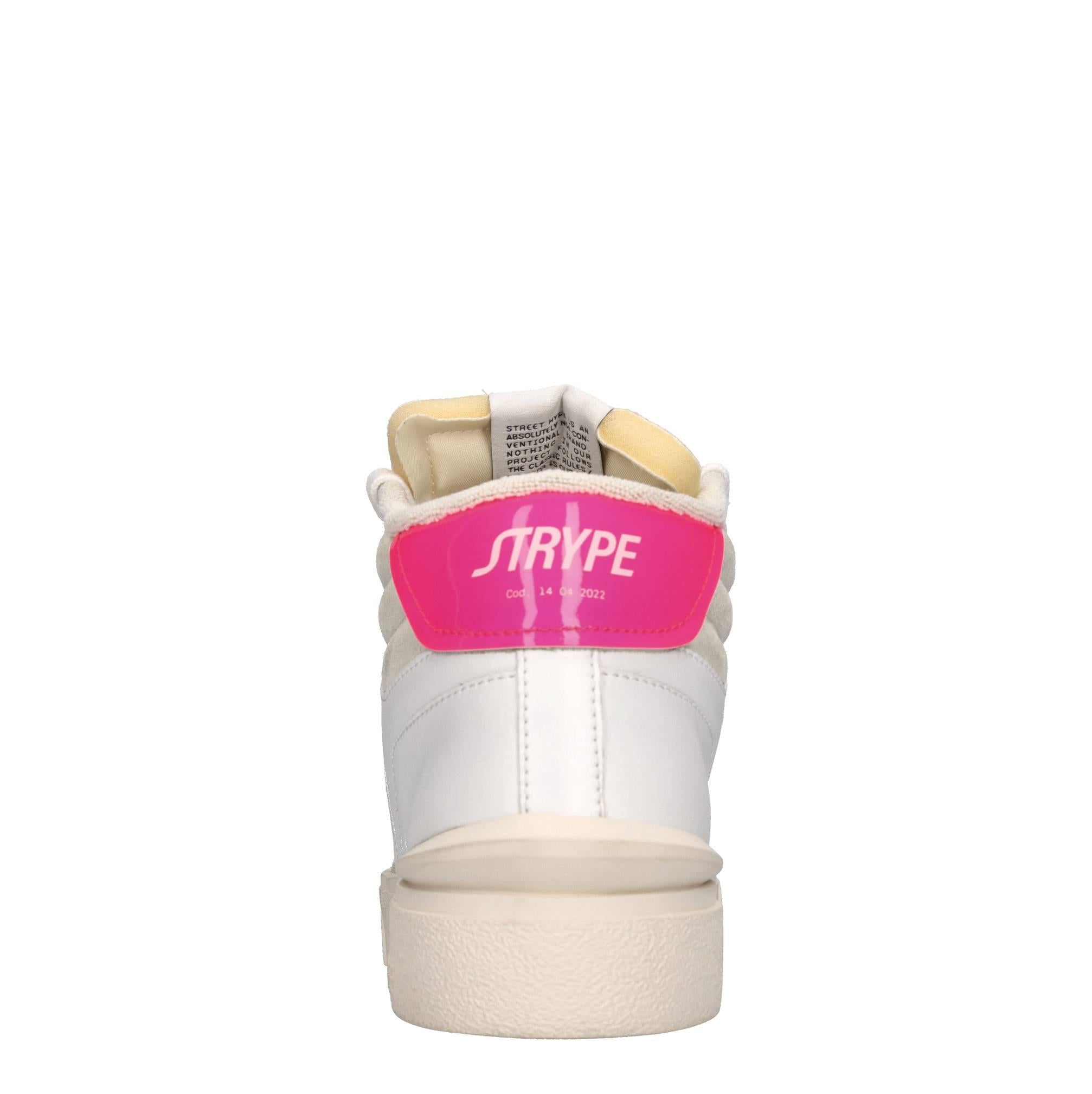 Sneakers in pelle e tessuto 