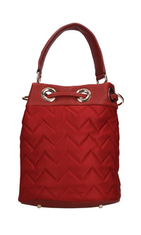 Borsa Dark Wave in tessuto ed ecopelle 