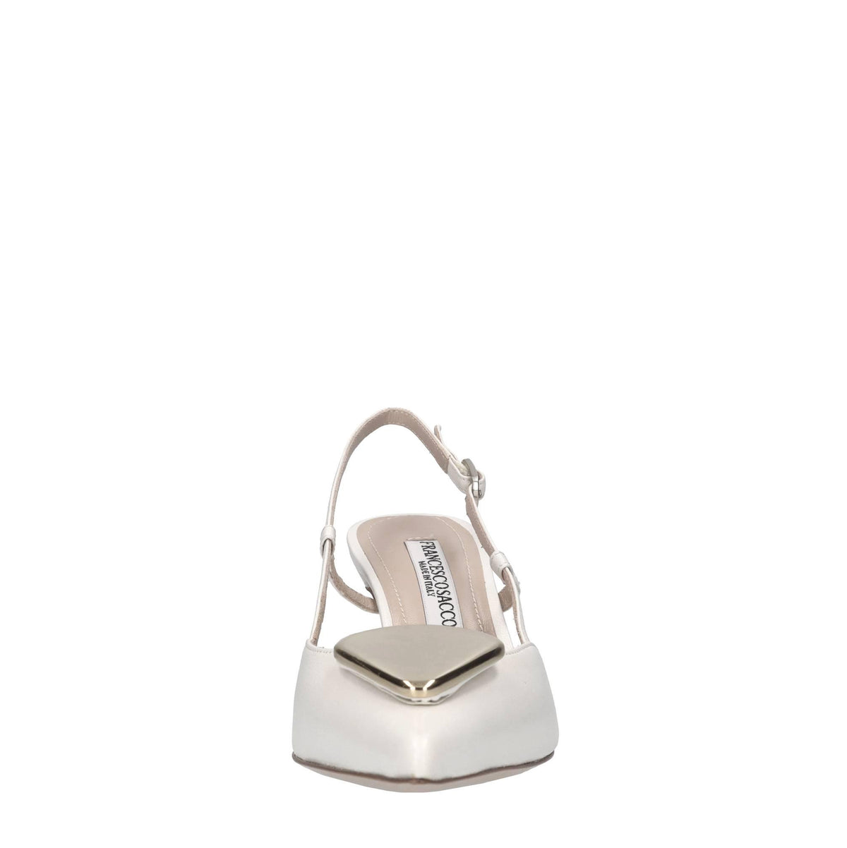 Décolleté slingback in pelle 