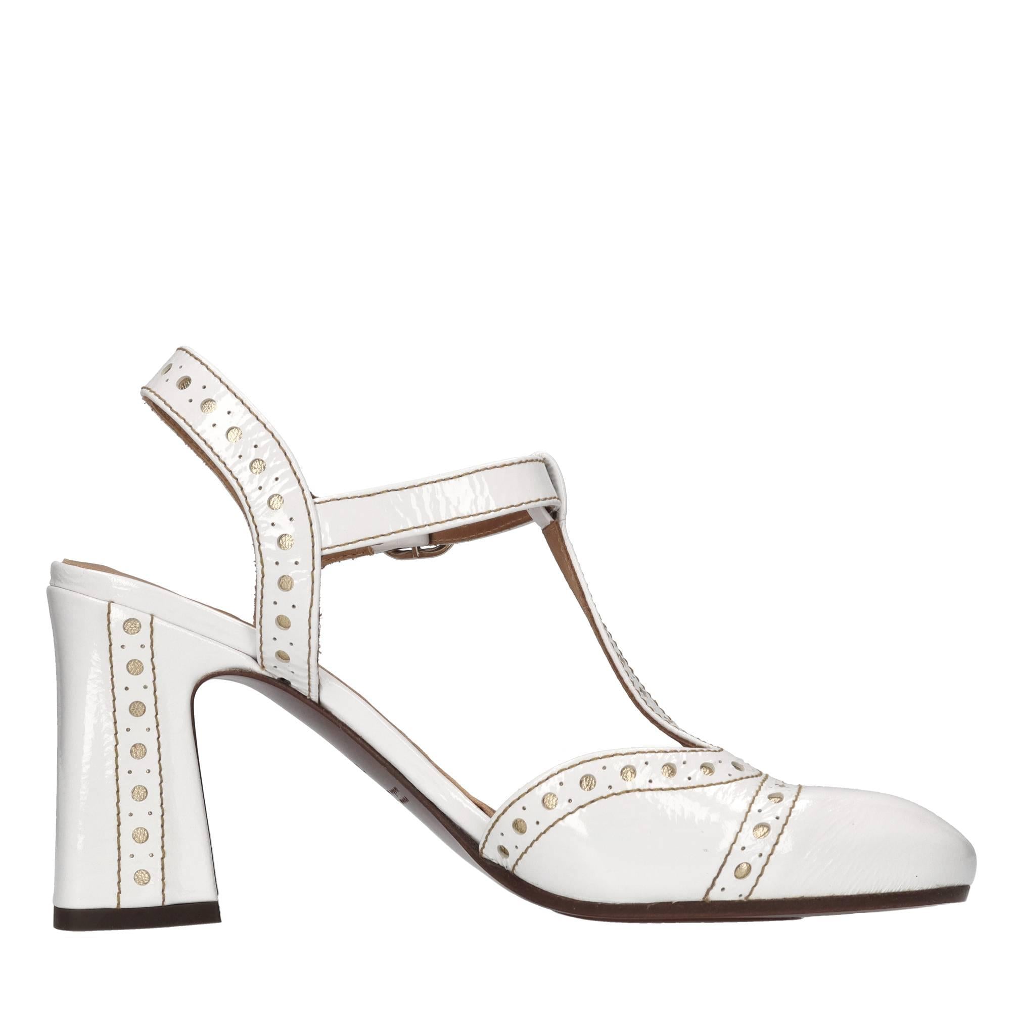 Décolleté slingback in pelle 