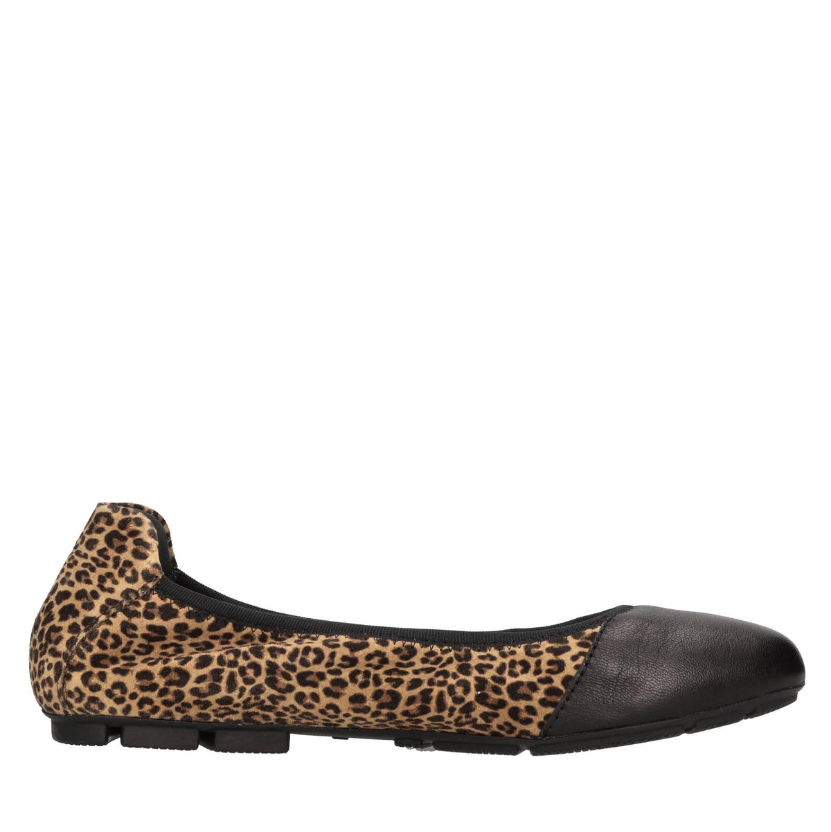 Ballerine in camoscio e pelle 