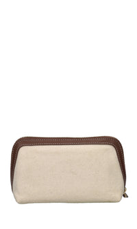 Beauty case in ecopelle e tessuto 