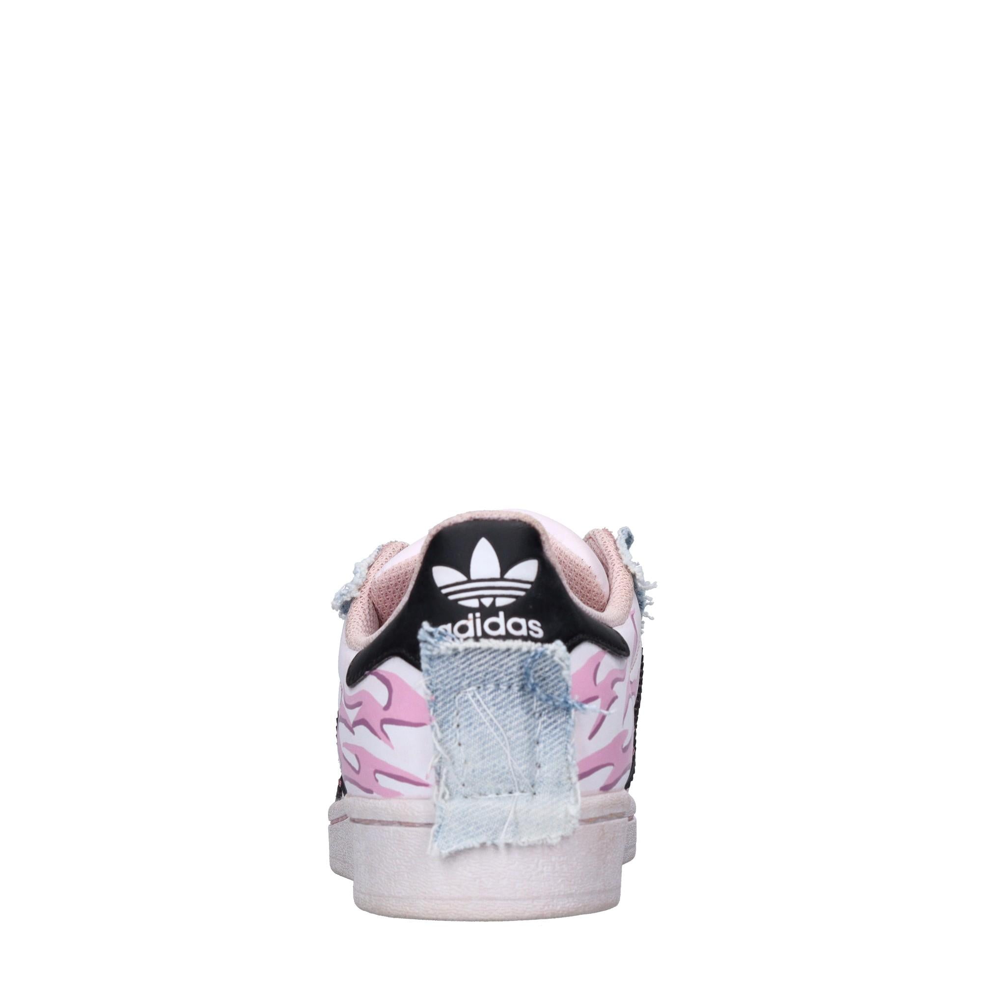 Sneakers in pelle e tessuto 