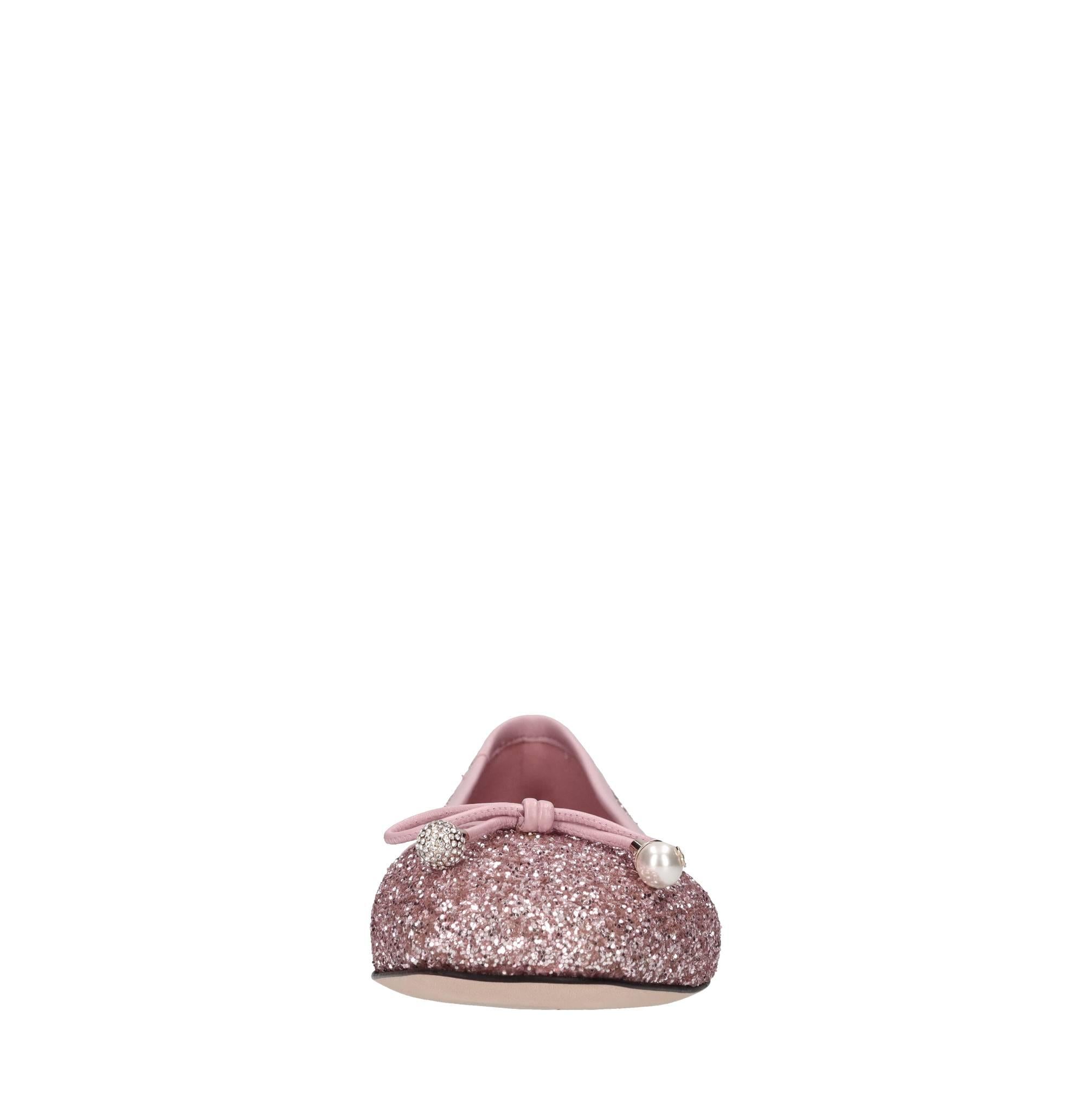 Ballerine in pelle e glitter 