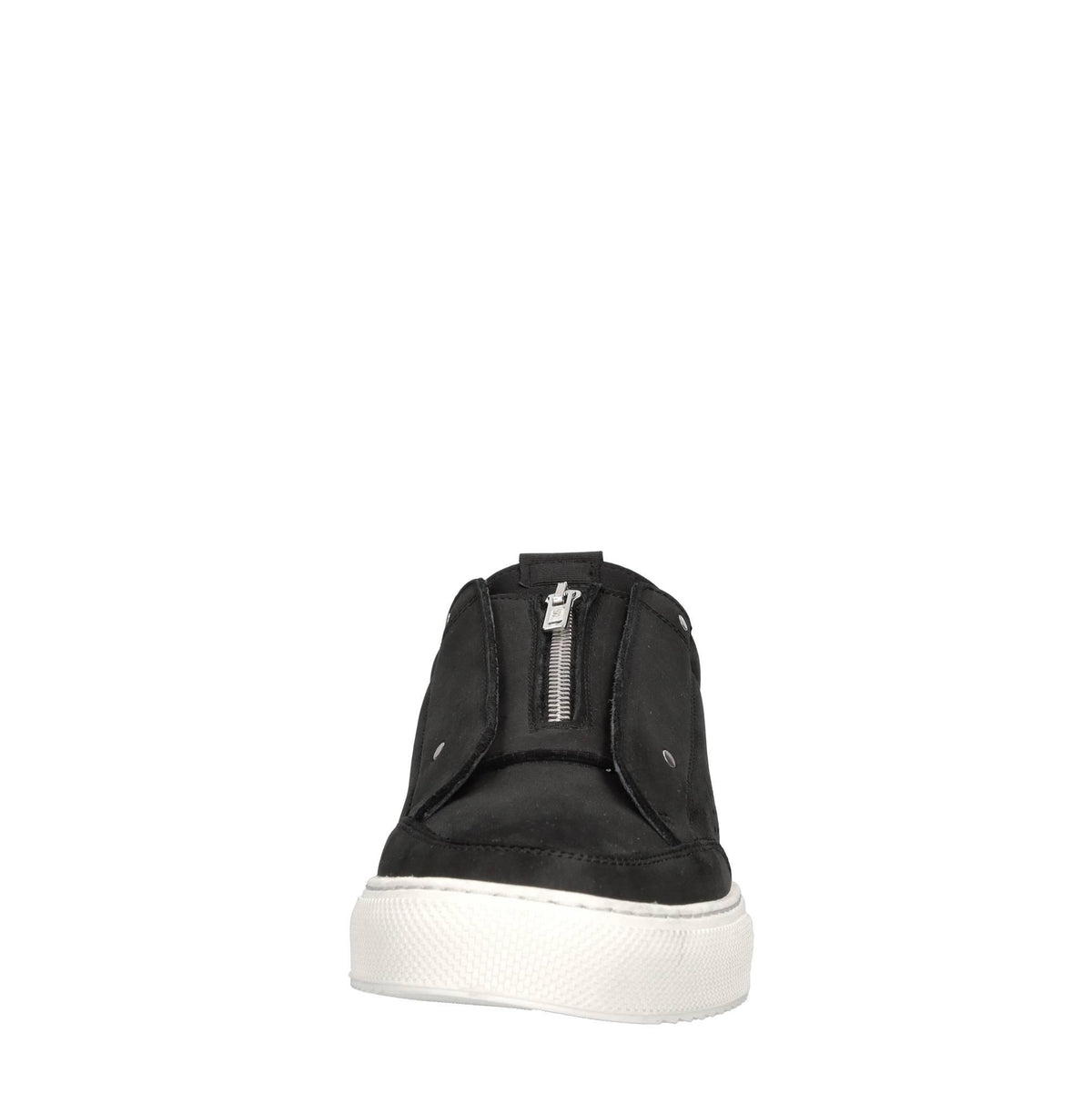 Sneakers in camoscio e tessuto 