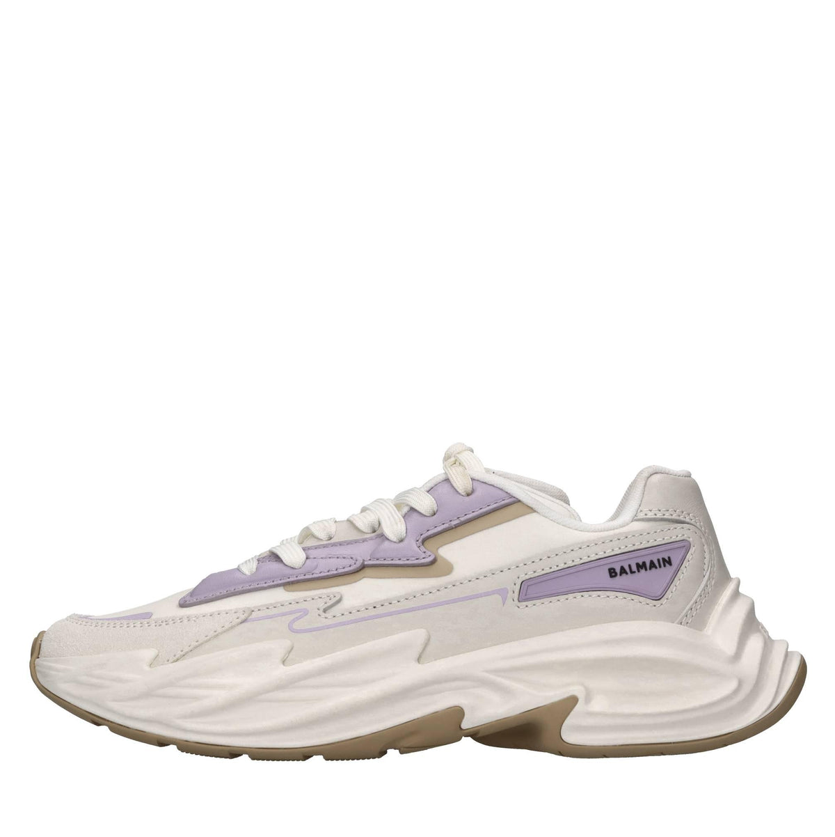 Sneakers Run Row in pelle e tessuto 