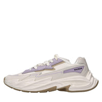 Sneakers Run Row in pelle e tessuto 