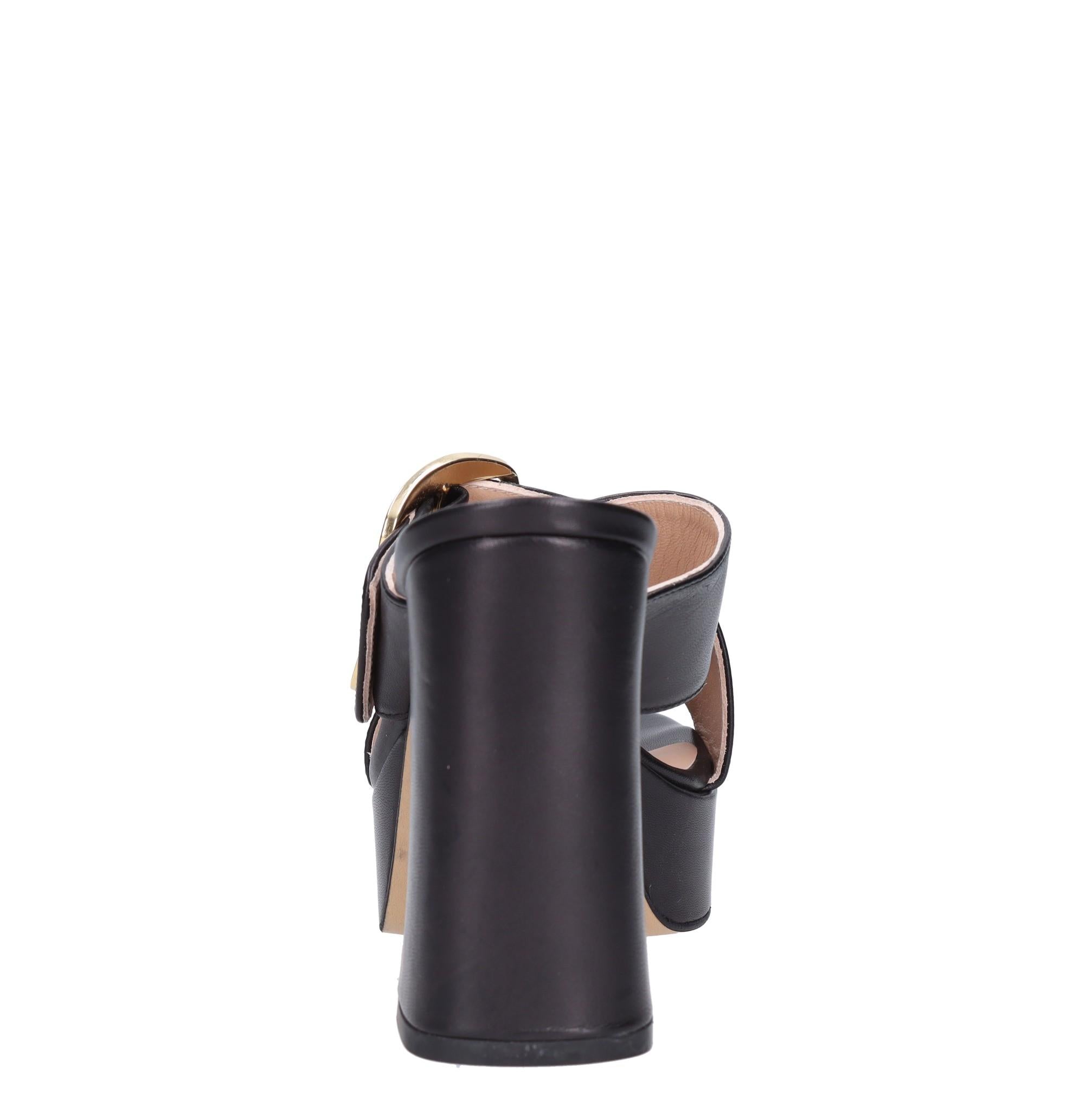 Mules in pelle 