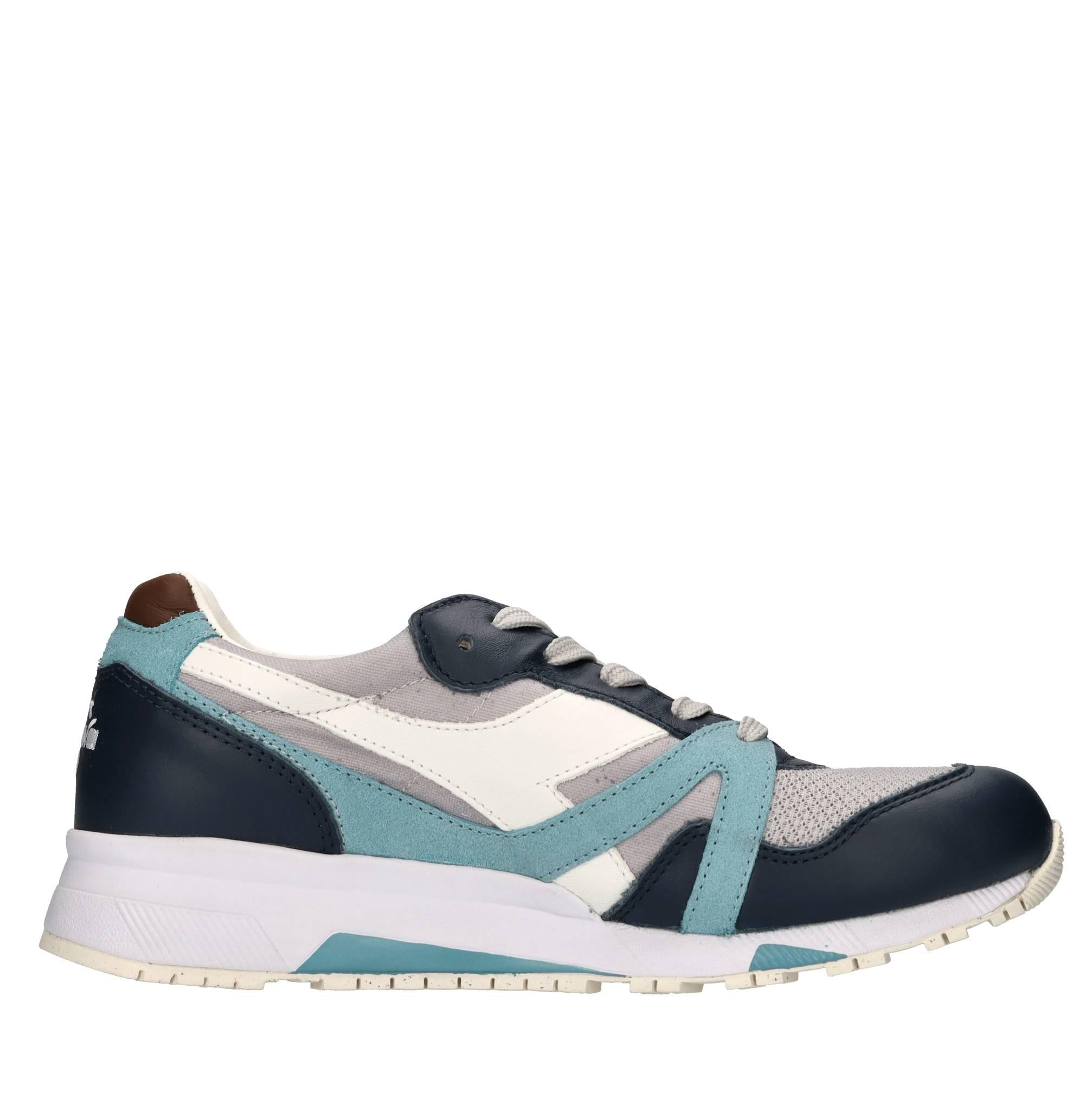 Sneakers in pelle,camoscio e tessuto 