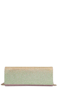 Borsa modello ENVELOPE in camoscio e strass 