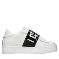 Sneakers in pelle e vernice 