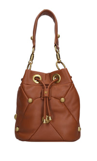 Borsa Stud lc Bucket in ecopelle 