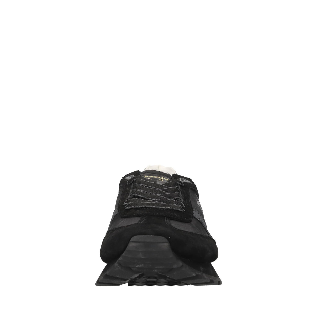 Sneakers in pelle e tessuto 