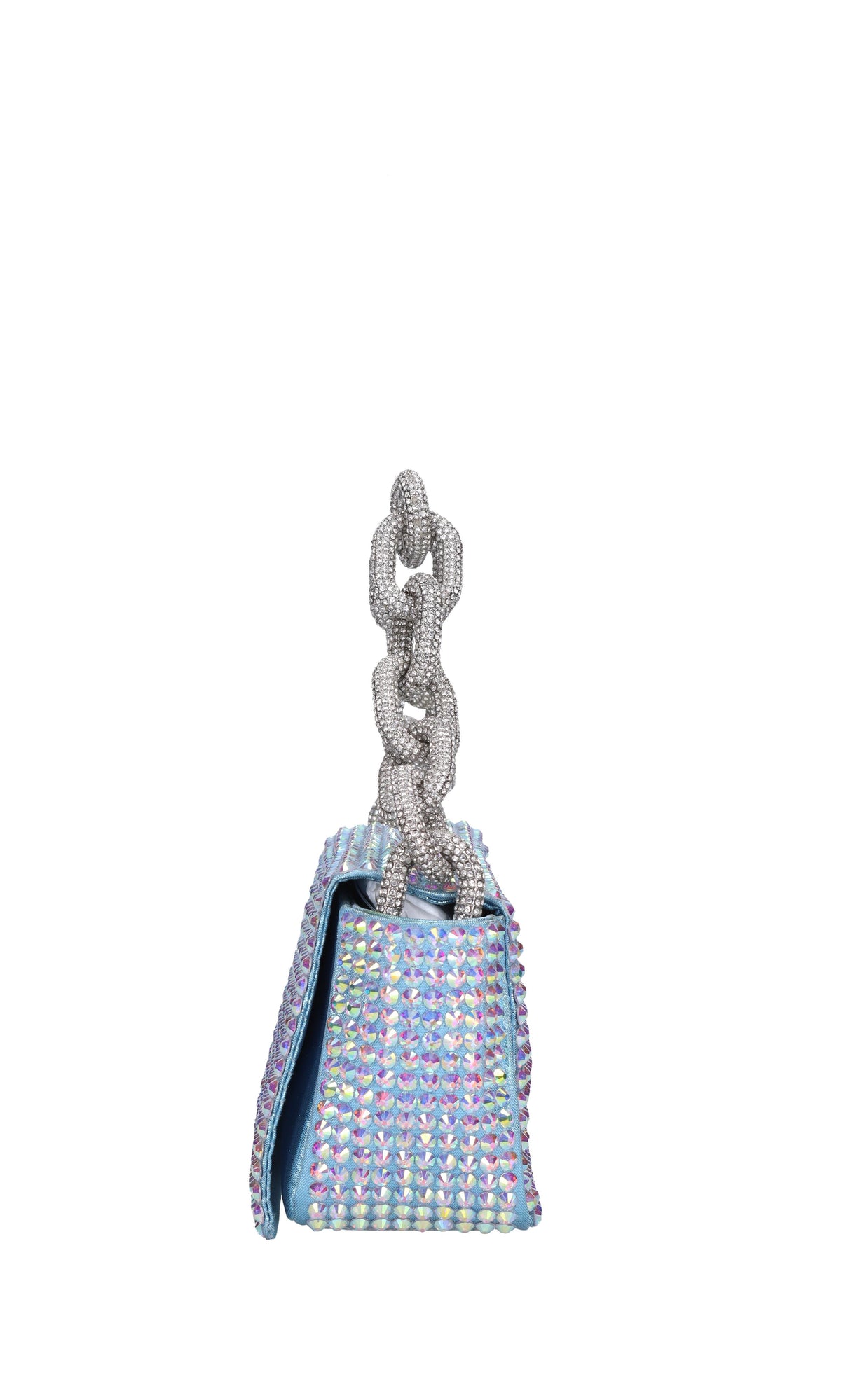 Borsa mini My Dream in raso e strass 