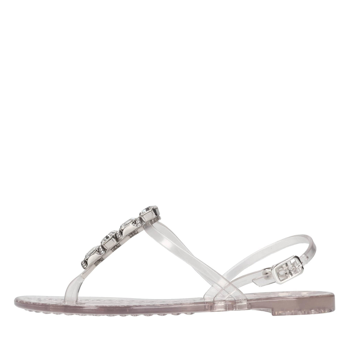 Sandali flat Jelly in PVC  e Swarovski 