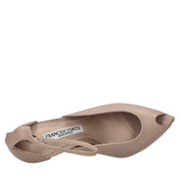 Décolleté open-toe in pelle 