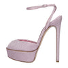 CASADEI Sandali Flora Solar in tessuto microglitter