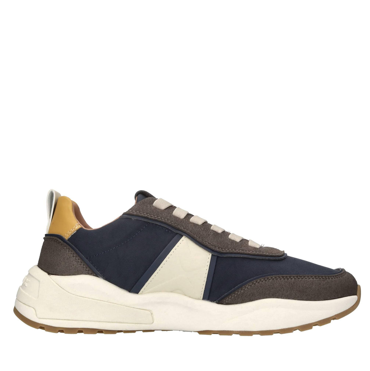 Sneakers in ecopelle e tessuto 