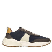 Sneakers in ecopelle e tessuto 