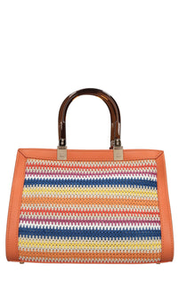 Borsa modello BRANDICCHI in tessuto ed ecopelle 