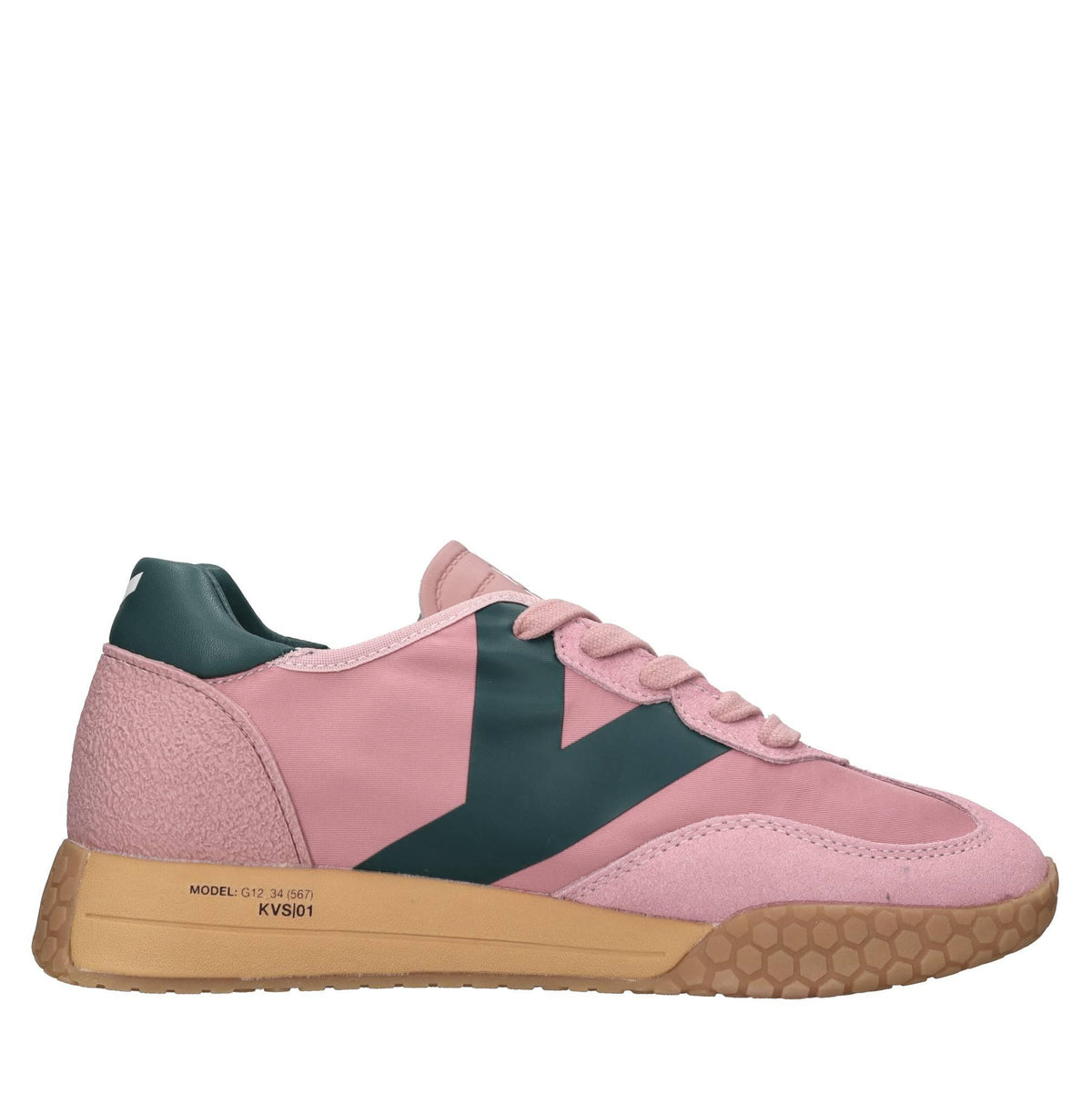 Sneakers in camoscio ecopelle e tessuto 