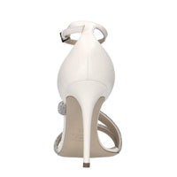 Sandali in pelle e microstrass 