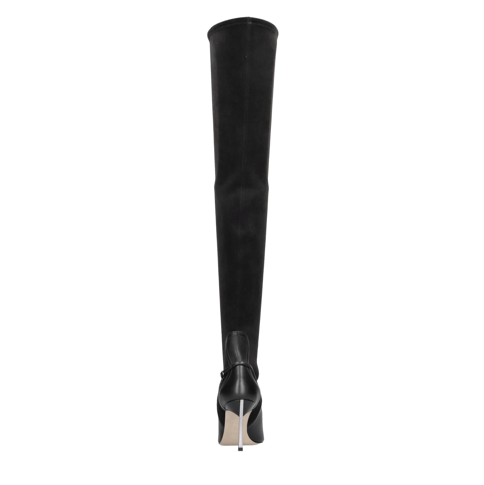 Stivali cuissard Superblade in pelle ed ecocamoscio stretch 