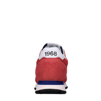 Sneakers in camoscio e tessuto 