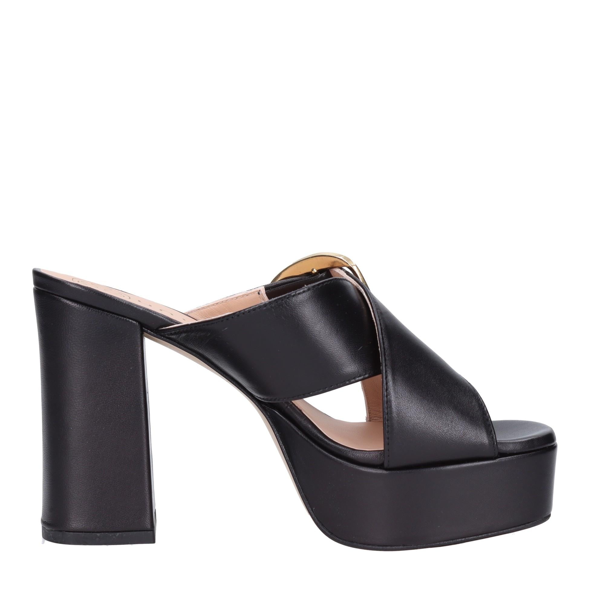 Mules in pelle 