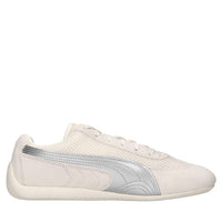 Sneakers in pelle, camoscio e tessuto 