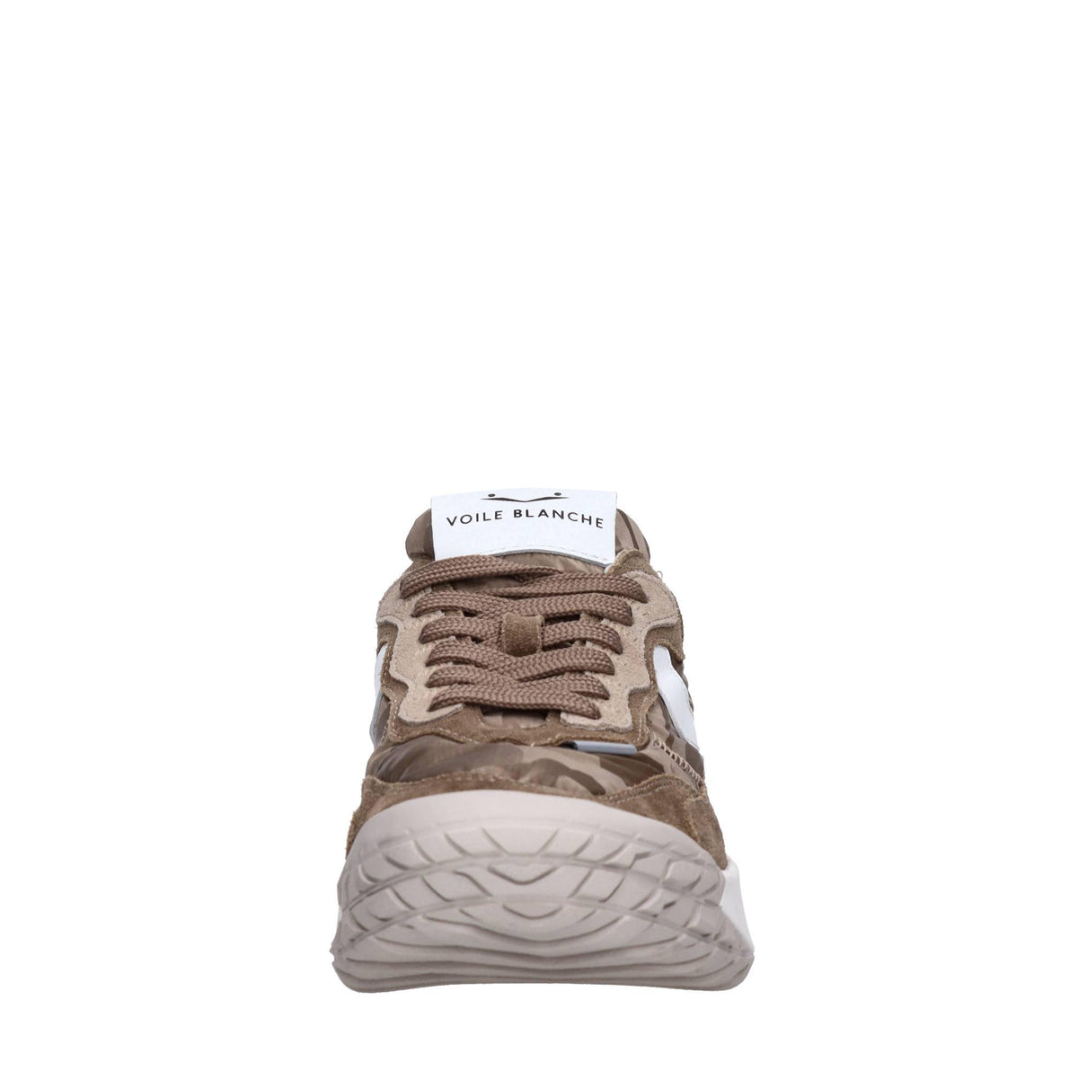 Sneakers in camoscio pelle e tessuto 