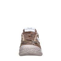 Sneakers in camoscio pelle e tessuto 