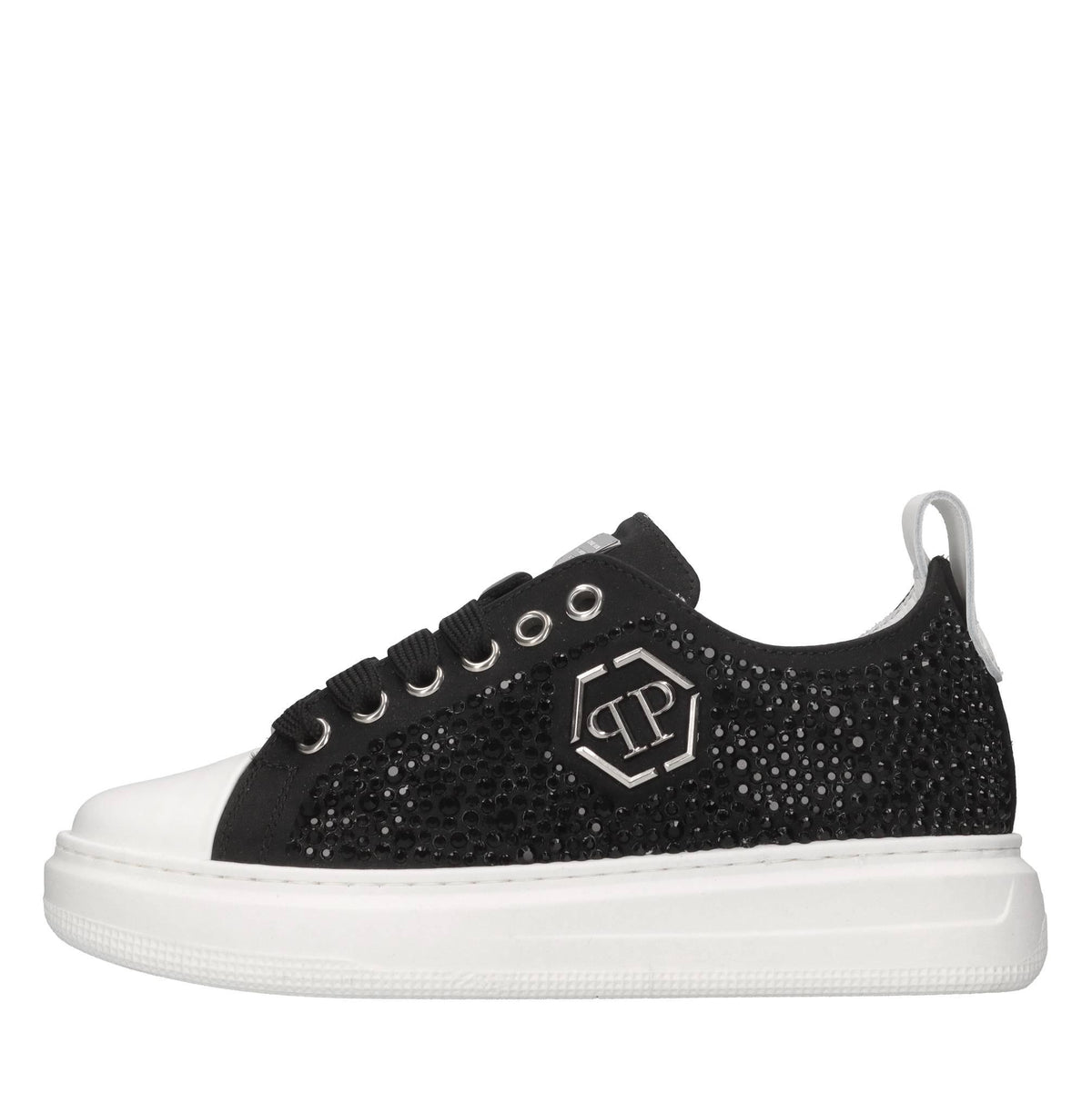 Sneakers in raso e strass 