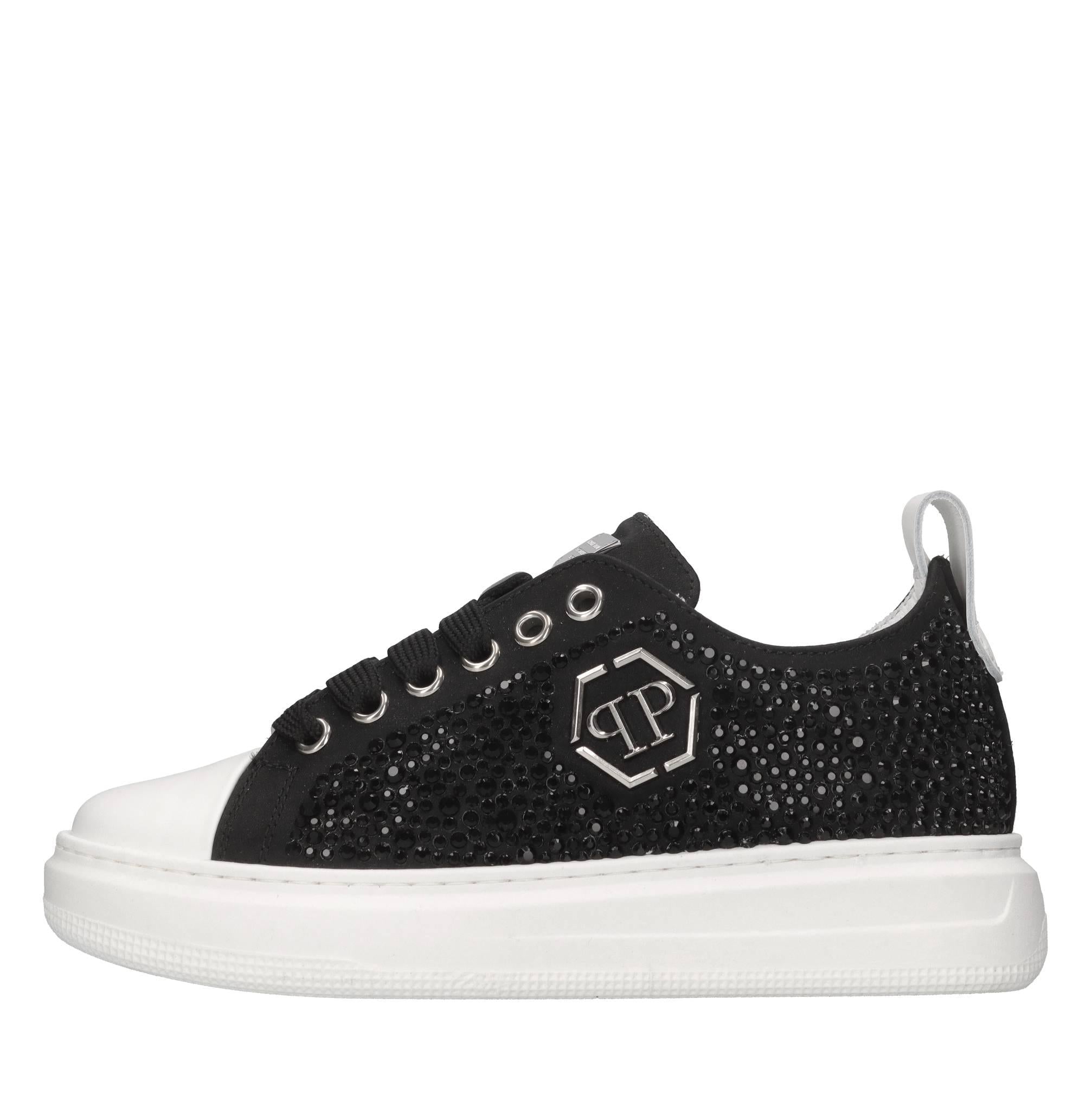 Sneakers in raso e strass 