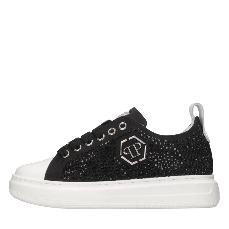 Sneakers in raso e strass 
