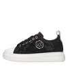 PHILIPP PLEIN Satin and rhinestone sneakers