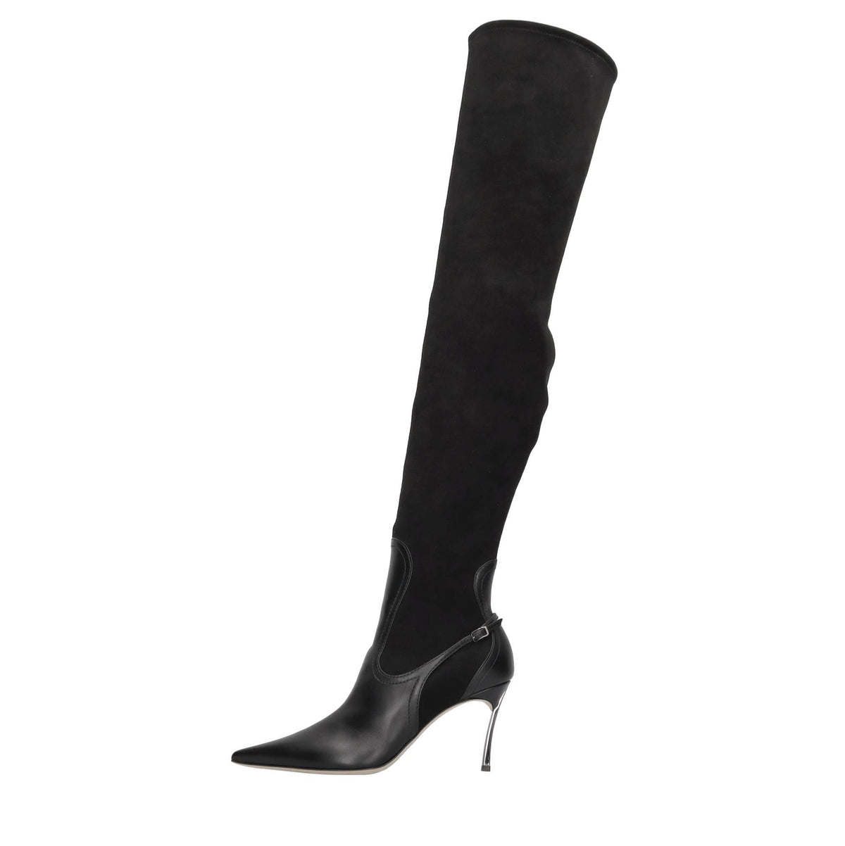 Stivali cuissard Superblade in pelle ed ecocamoscio stretch 